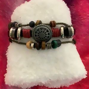 Three strand BoHo bracelet